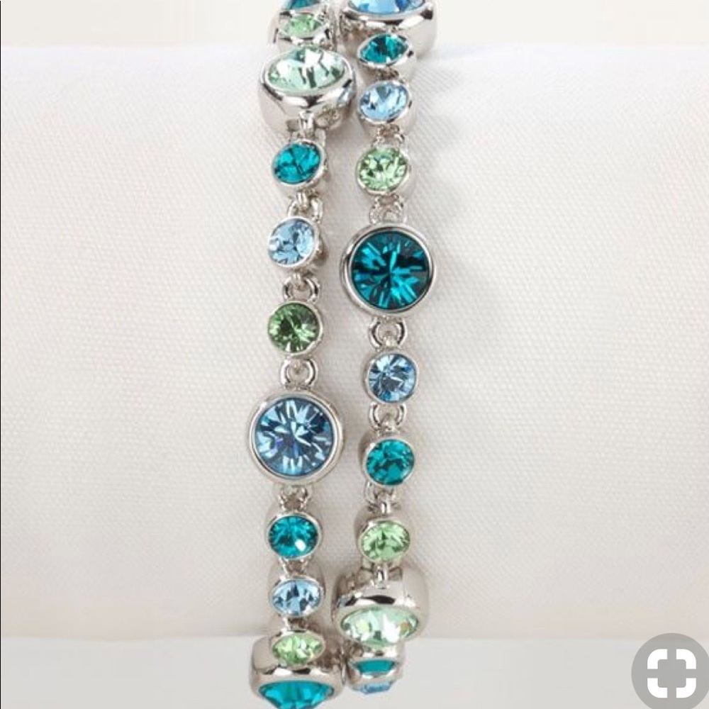 Blue Sky Swarovski bracelet 2 strands Touchstone